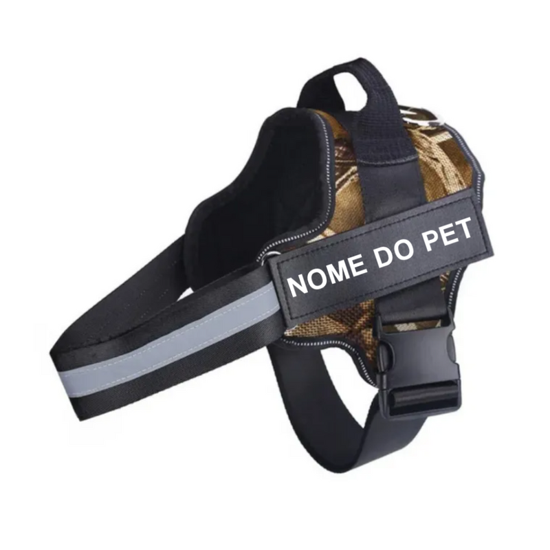 Peitoral Ajustável para Cachorros com Nome Personalizado: Conforto e Estilo para Seu Melhor Amigo