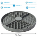Tapete Interativo de Silicone para Alimentação Lenta de Cachorros - Melhore a Rotina do Seu Pet