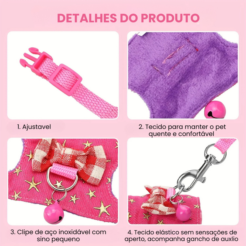 Peitoral Confortável para Roedores Pequenos: Hamsters e Porquinhos da Índia em Liberdade