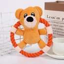 Brinquedo de Pelúcia com Corda e Argola para Mordida: Conforto e Diversão para Seu Cachorro