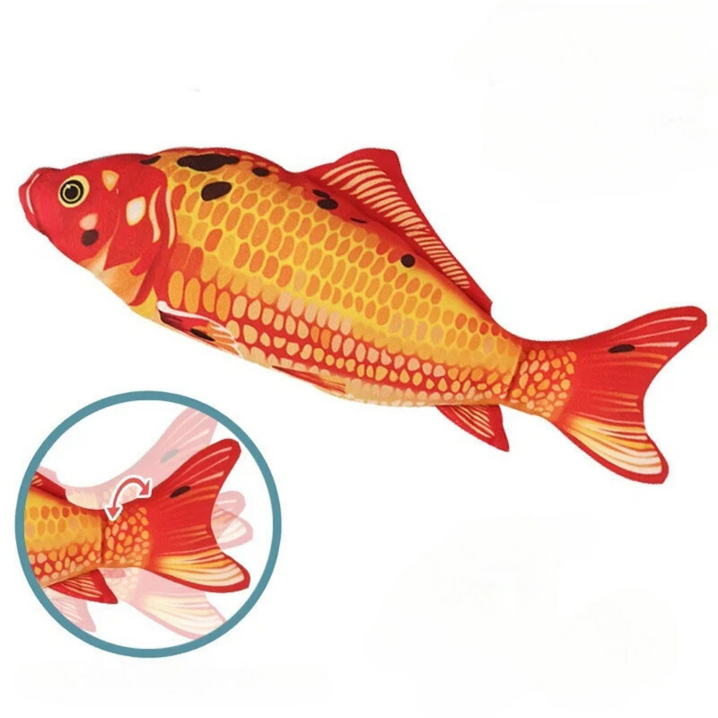 Brinquedo Interativo Para Gatos: Peixe Elétrico Que Vibra e Se Move