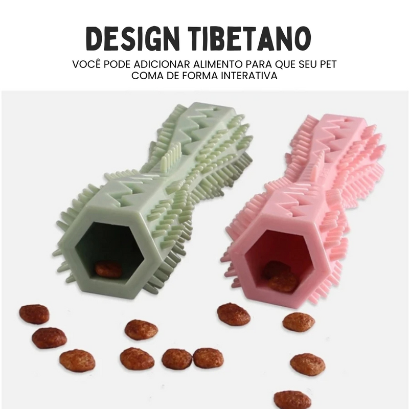Mordedor Canino: Brinquedo de Mastigação e Limpeza Dental com Esconderijo de Petiscos
