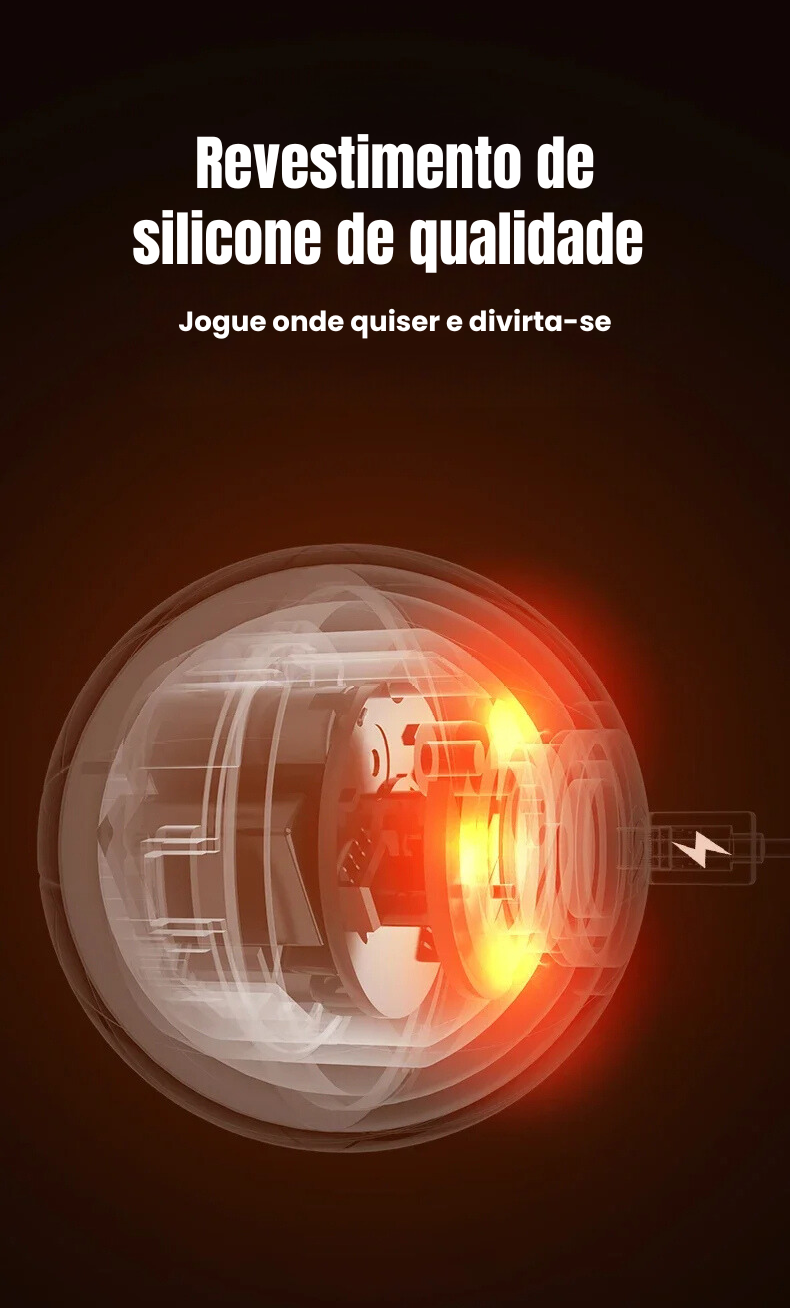 **Brincadeira Inteligente e Interativa para Pets com Revestimento em Silicone**