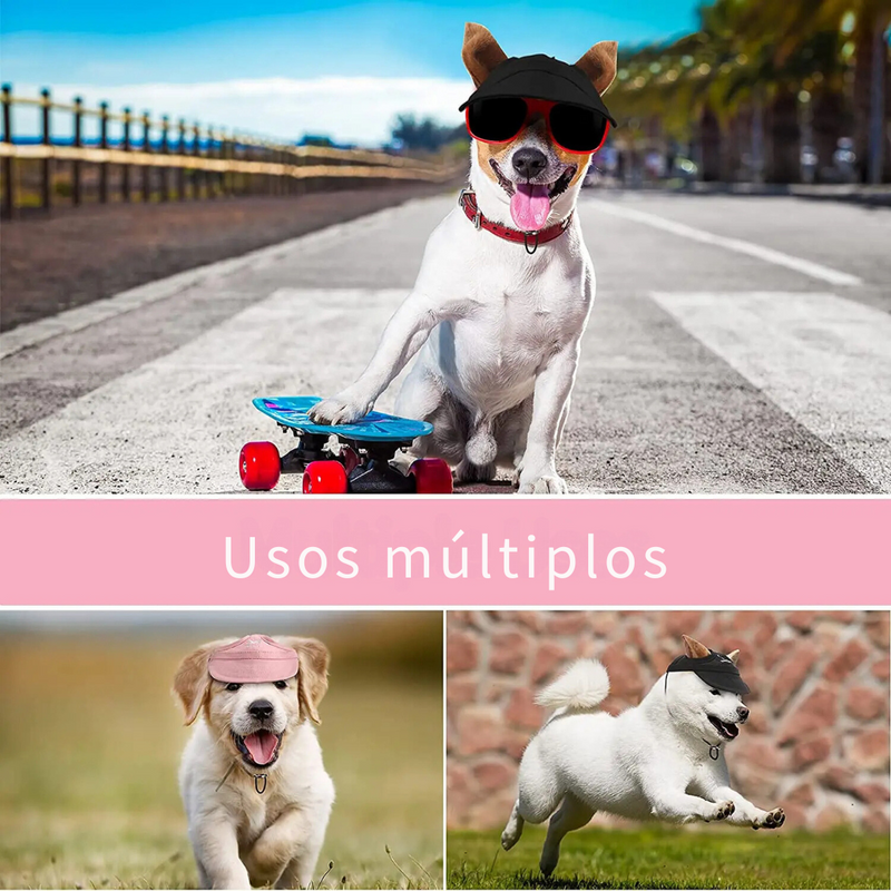 Boné Estiloso para Pets com Cordinha – Conforto e Estilo na Praia para Seu Cachorro ou Gato