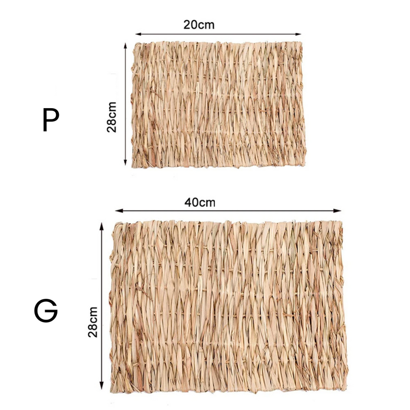 Cama de Palha Confortável para Roedores: Ideal para Hamsters, Chinchilas e Porquinhos-da-Índia