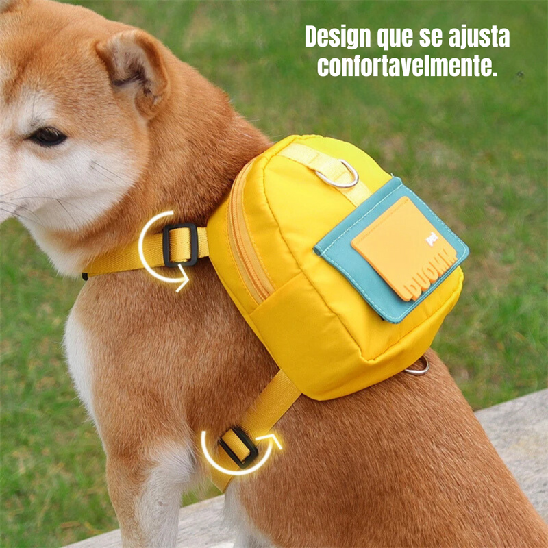 Mochila Multifuncional para Pets com Argola e Guia: Conforto e Praticidade em Seus Passeios