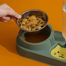 Tigela Pet 3 em 1: Conforto e Praticidade em Bebedouro e Comedouro Inox para Cães e Gatos