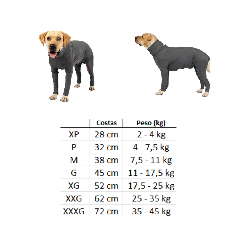 Roupinha Cirúrgica Confortável para Cachorros no Pós-Operatório