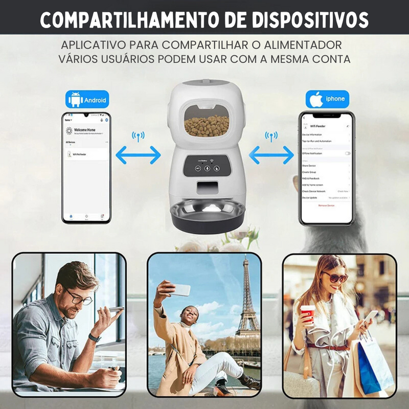 Alimentador Inteligente Automático para Cães e Gatos: Praticidade e Conforto na Alimentação Diária