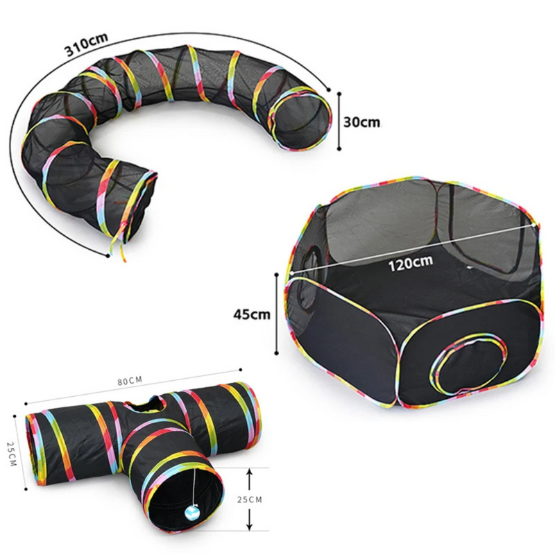 Túnel Dobrável para Gatos: Diversão e Conforto em Qualquer Ambiente