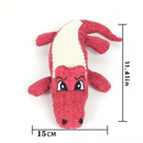 Jacaré de Pelúcia Resistente com Sons para Atração e Diversão dos Seu Cão