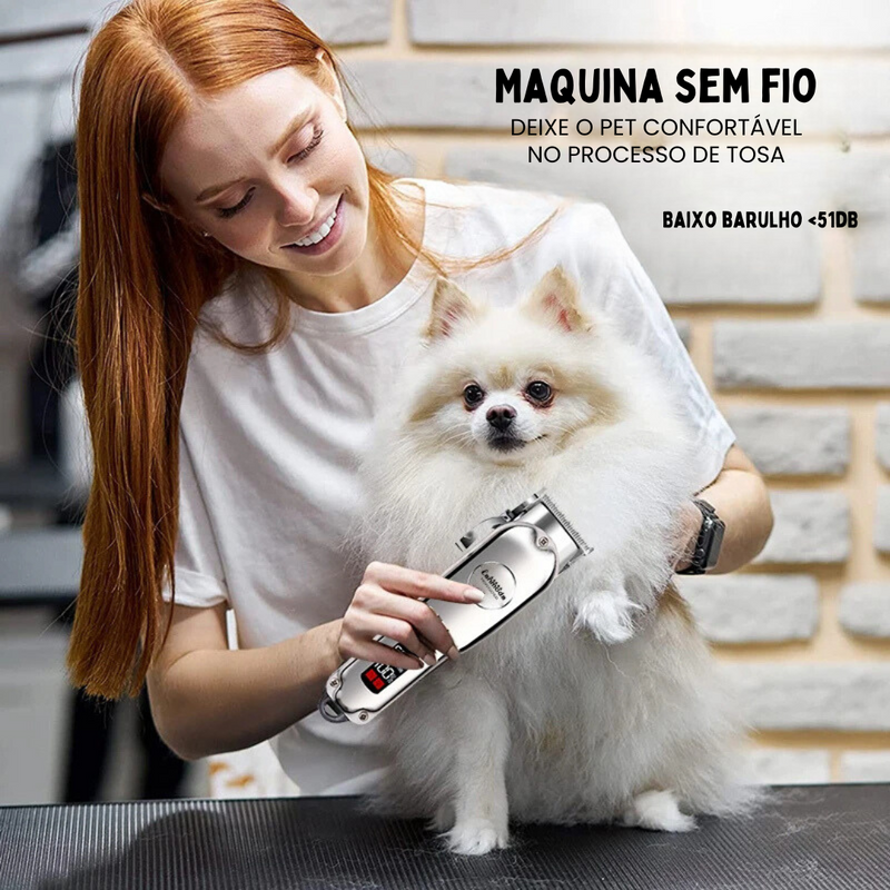Máquina de Tosa Profissional Sem Fio Para Banho e Tosa: Conforto e Praticidade em Casa