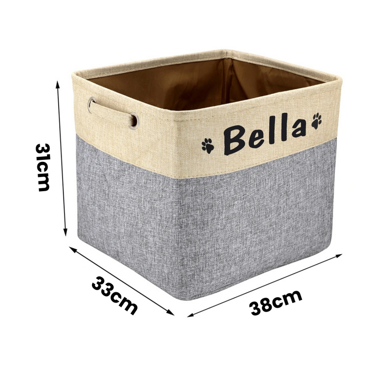 Cesto de Brinquedos Pet Personalizado para Organizar com Amor