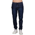 Calça Jeans Masculina Jogger Azul Escuro - Invictus