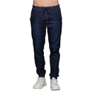 Calça Jeans Masculina Jogger Azul Escuro - Invictus