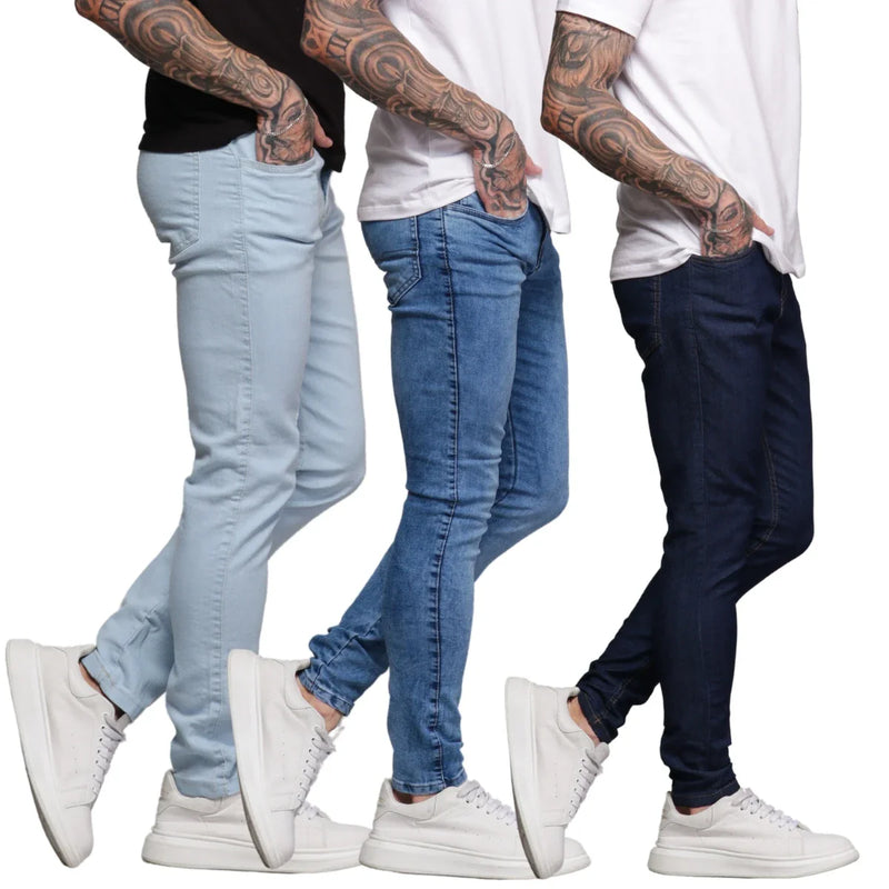 Kit 3 Calças Jeans Masculina - Combo Viego Premium