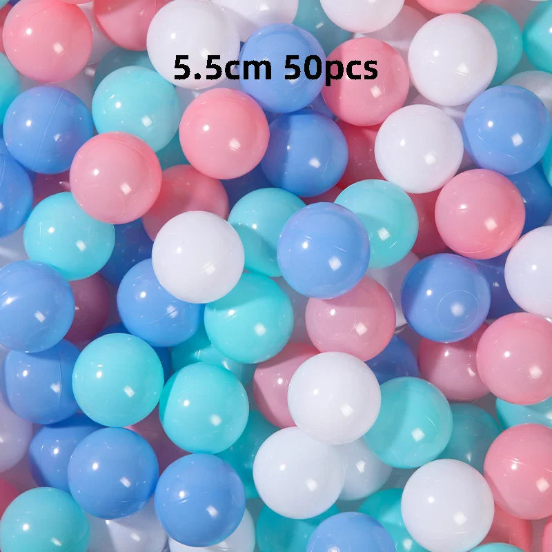 50 ou 100 pçs/lote 5.5cm bolas poços ce certificado oceano bola macia pe bola pit para piscina seca brinquedo bola para cercadinho tenda criança brinquedos