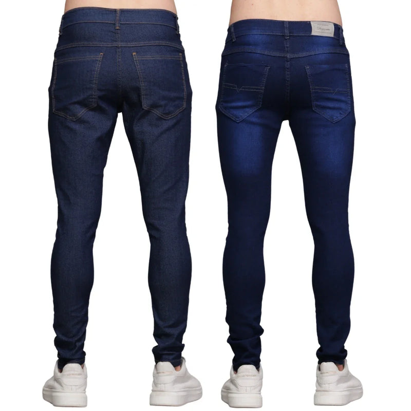 Kit 2 Calças Jeans Masculina Escura na Promoção