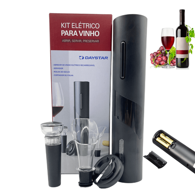 Abridor de Vinho Elétrico que Facilita Seus Momentos