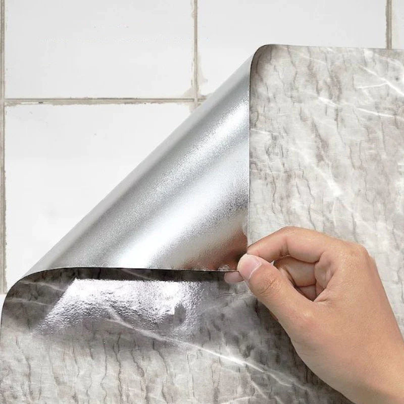 Transforme Seu Espaço com Adesivo de Parede Efeito Mármore Impermeável e Antichamas - Leve 2 pelo Preço de 1