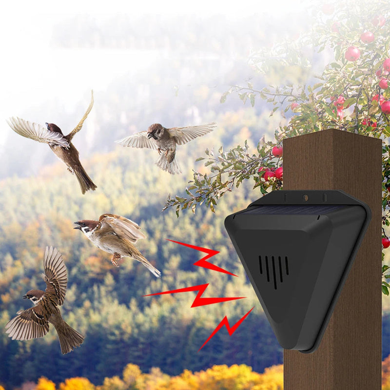 Proteção Eficiente Contra Pássaros - Alarme Solar Impermeável SolarSafe
