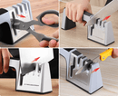 Amolador de Facas Prático 4 em 1: Transforme Seu Culinário com Facilidade
