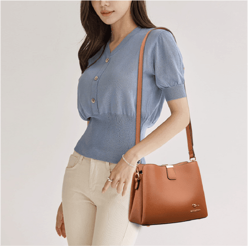 Bolsa Elizabeth em Couro Legítimo - Estilo e Conforto para o Seu Dia a Dia