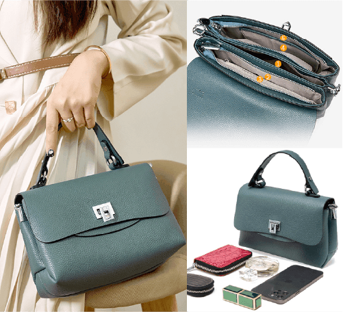 Bolsa Compacta de Couro Genuíno Femory para Conquistar Estilo e Praticidade