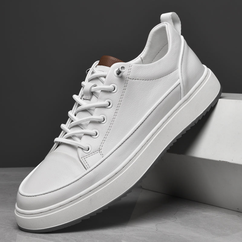 “Conforto e Estilo com Tênis Masculino em Couro Genuíno - Stevens”