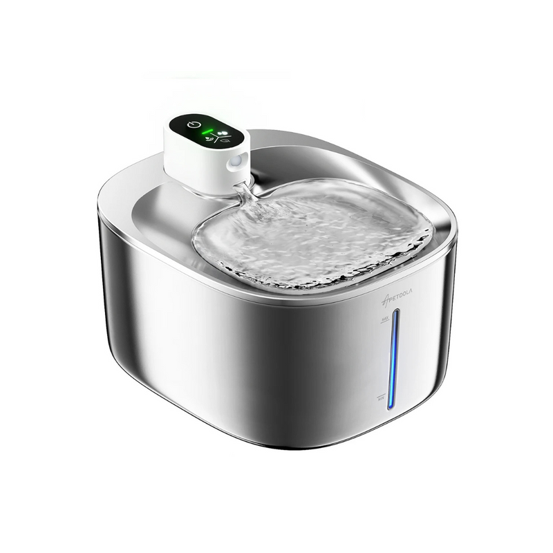 Fonte de Água Inox para Gatos com Sensor Inteligente e Filtragem Automática 4L