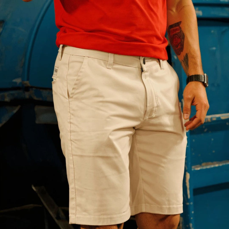 Bermuda Sarja Masculina Caqui Berlim