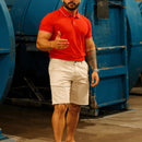 Bermuda Sarja Masculina Caqui Berlim