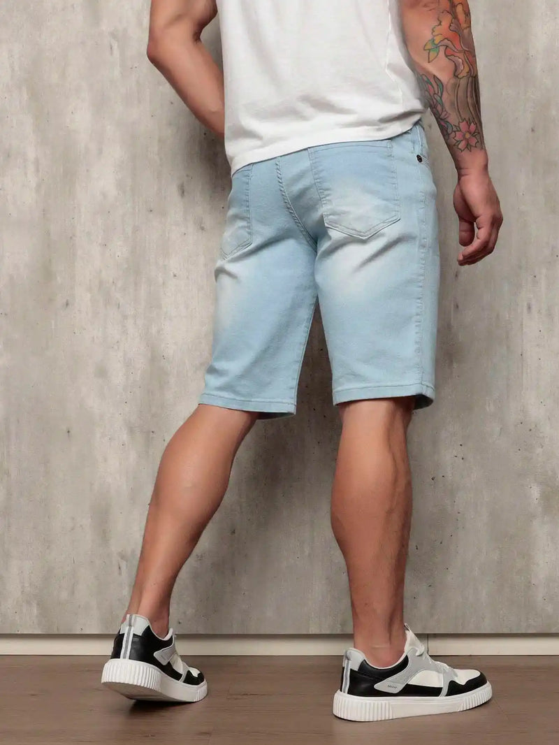 Bermuda Jeans Masculina com Lycra Noble