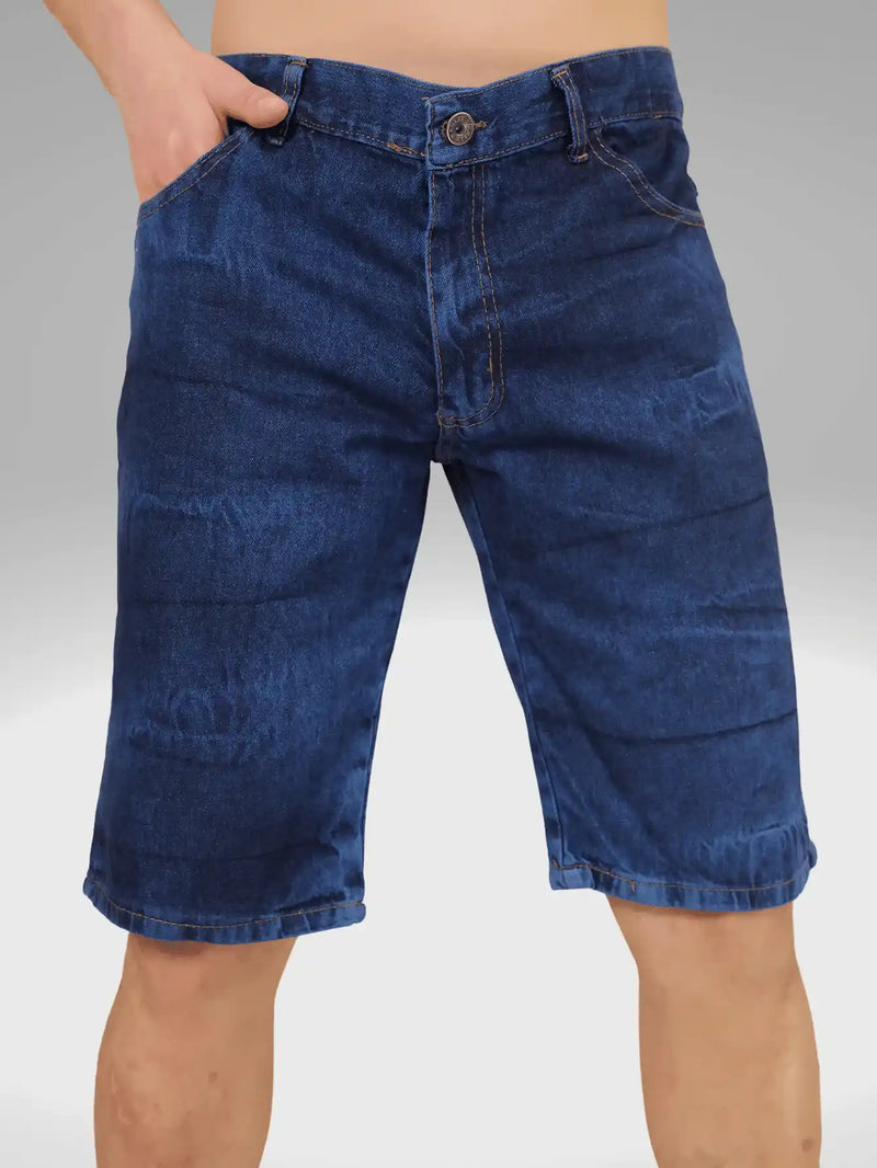 Bermuda Jeans Masculina Azul Escuro Marden