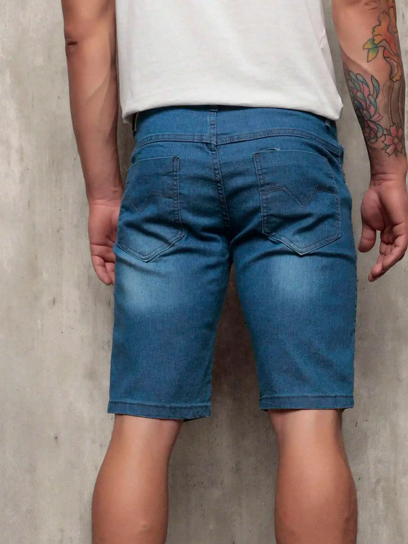 Bermuda Jeans Masculina com Lycra Urbano
