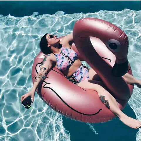 Flamingo Inflável Gigante Para Piscina - Transforme Seu Verão