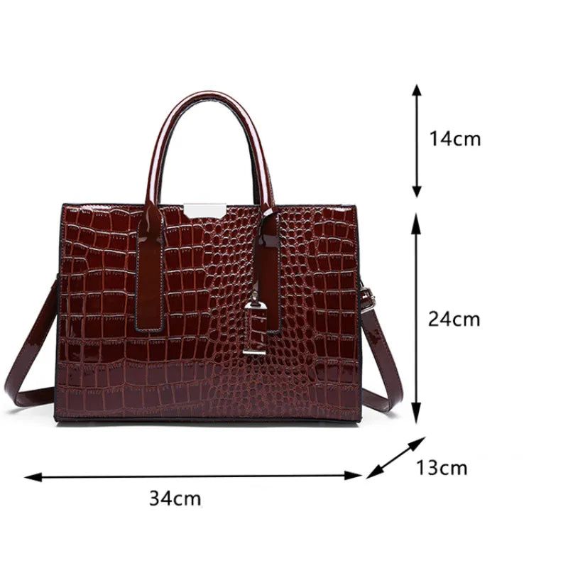 Bolsa Croco Mirelle: Estilo Estruturado Para Sua Rotina