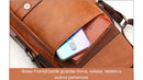 Bolsa Mochila de Couro Masculina Ombro Pequena