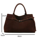 Bolsa Tote Auriane: Conforto e Estilo em Camurça