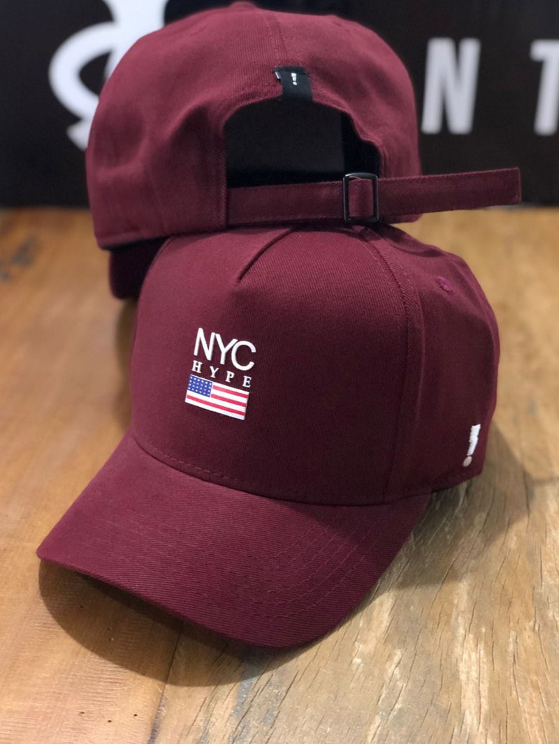 Boné New York Vinho NYC USA