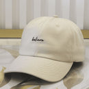 Boné Beisebol Minimalista Believe