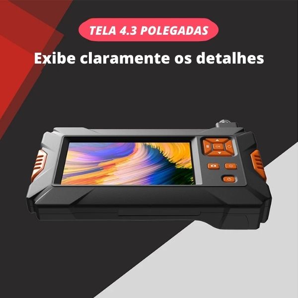 Boroscópio Industrial com Câmera de 2.0mp e Bateria de 2600mAh