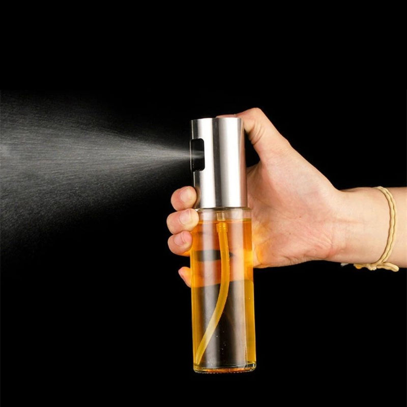 Borrifador de Azeite Reutilizável 100ml - Leve Praticidade à Sua Cozinha, Compre 1 E Ganhe 2