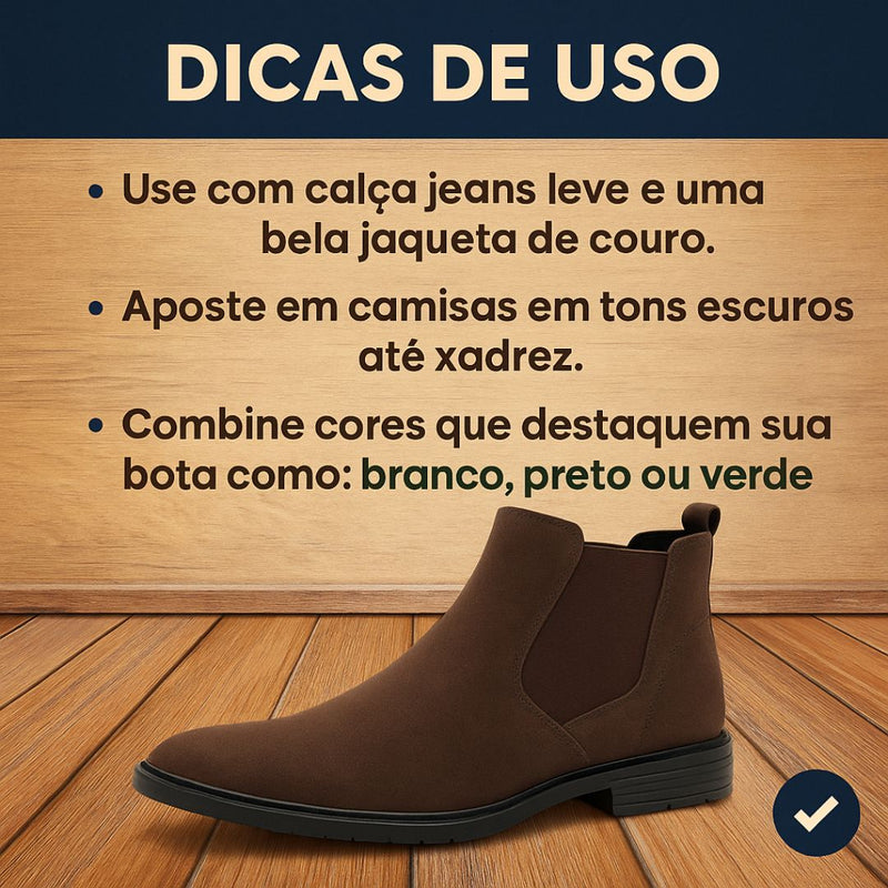 Bota Chelsea Masculina Para Trabalho Clássica