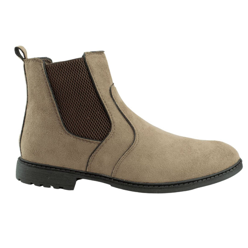 Bota Chelsea Masculino Casual Camurça Areia