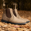 Bota Chelsea Masculino Casual Camurça Areia
