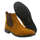 Bota Chelsea Masculino Casual Camurça Caramelo