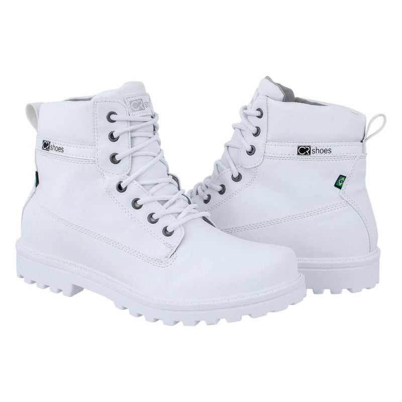 Bota Masculino Coturno Branco Urban Comfort