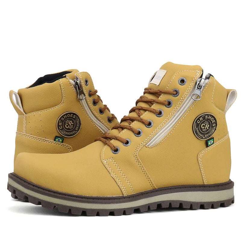 Bota Casual Masculina CR com Zíper Lateral