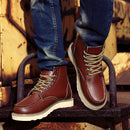 Bota Masculina Moc Toe Wine Red